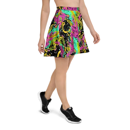 Feldstein Frenzy on a Skater Skirt