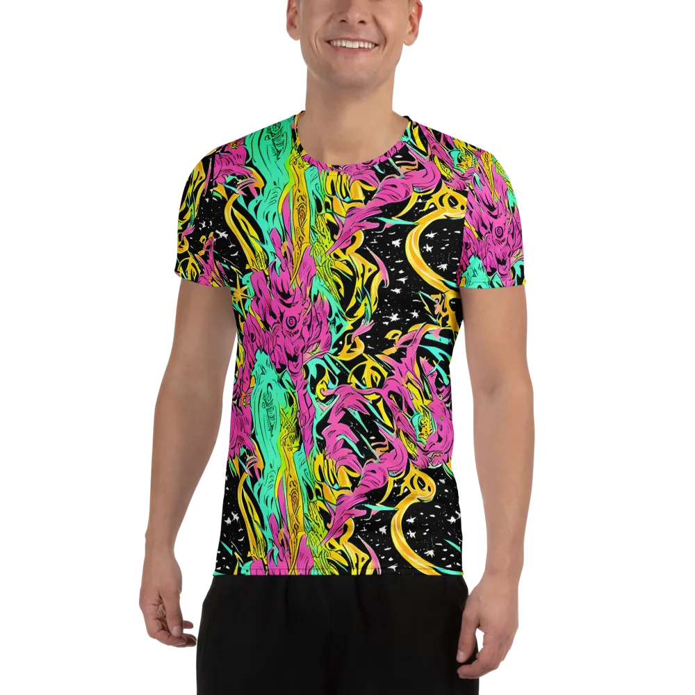 Feldstein Frenzy on Men's Athletic T-Shirt — Front