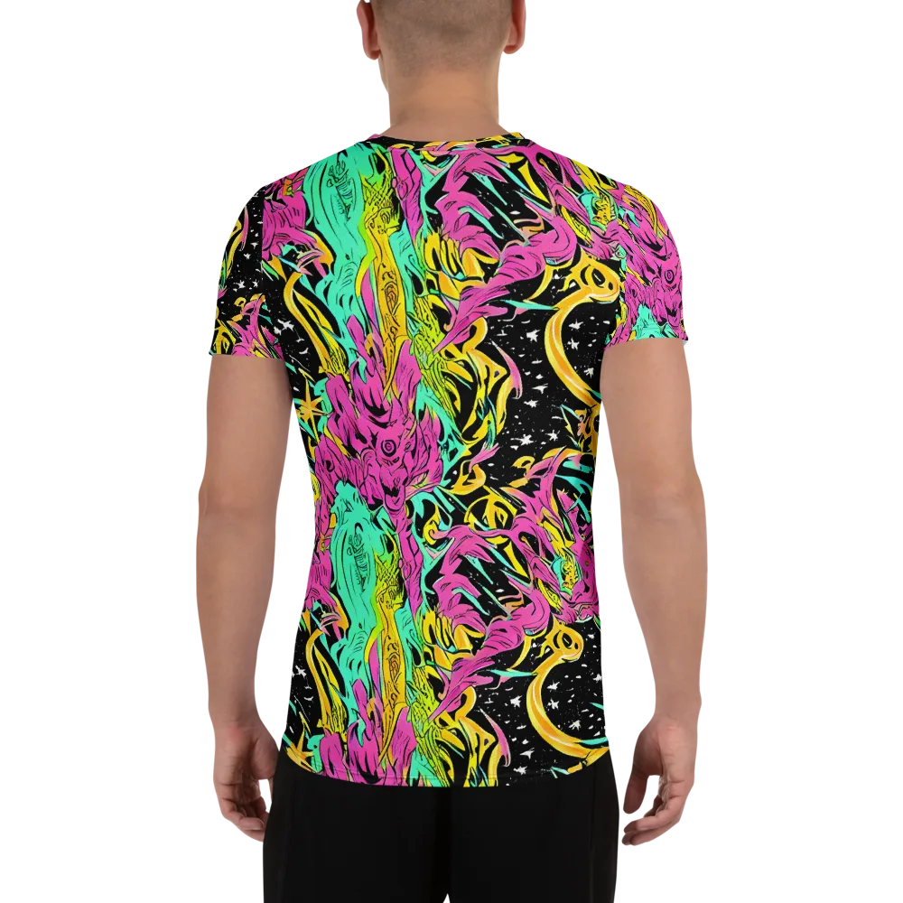 Feldstein Frenzy on Men's Athletic T-Shirt — Back