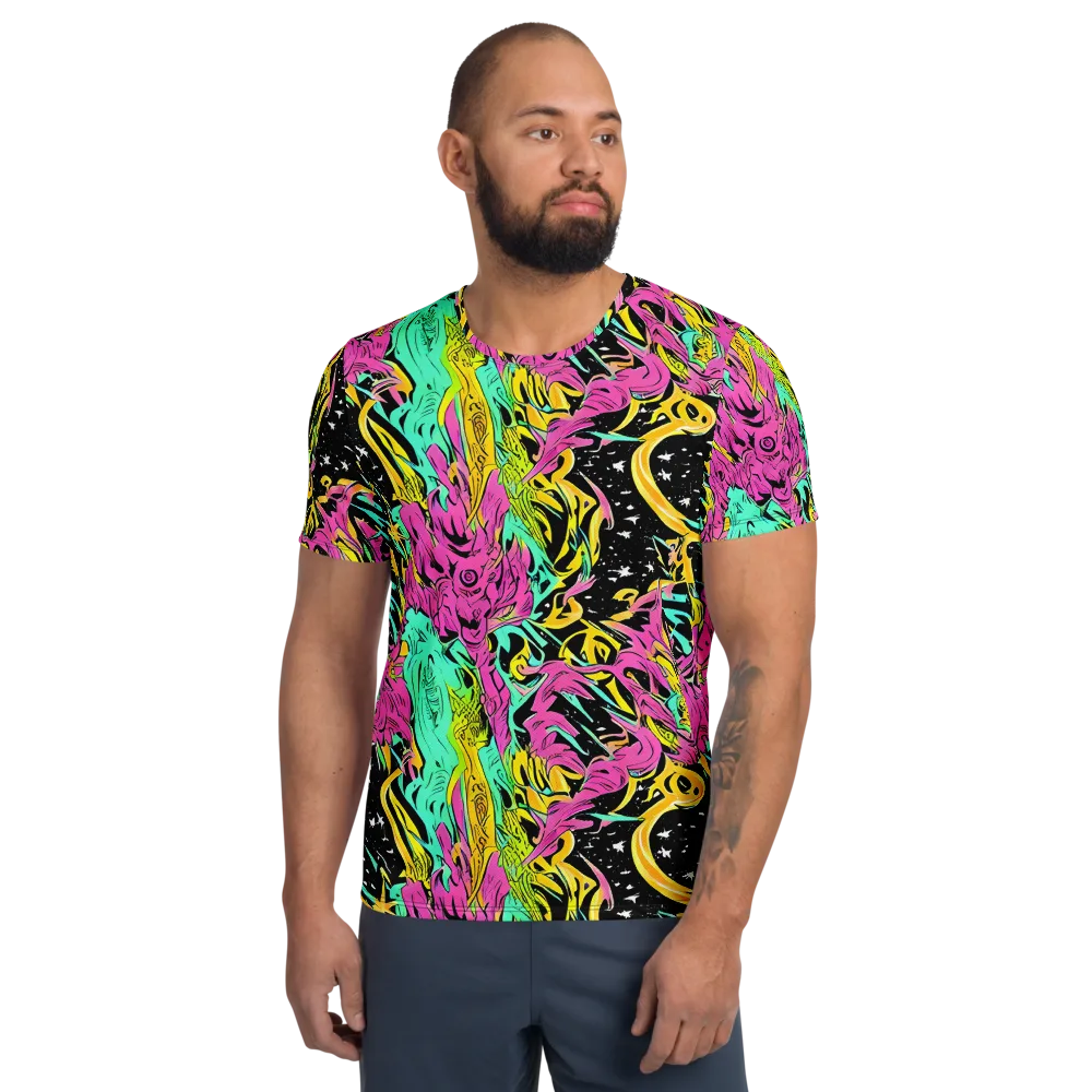Feldstein Frenzy on Men's Athletic T-Shirt — Front