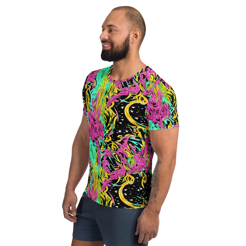 Feldstein Frenzy on Men's Athletic T-Shirt — Left