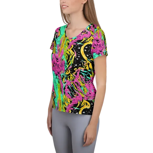 Feldstein Frenzy on a Women's Athletic T-Shirt