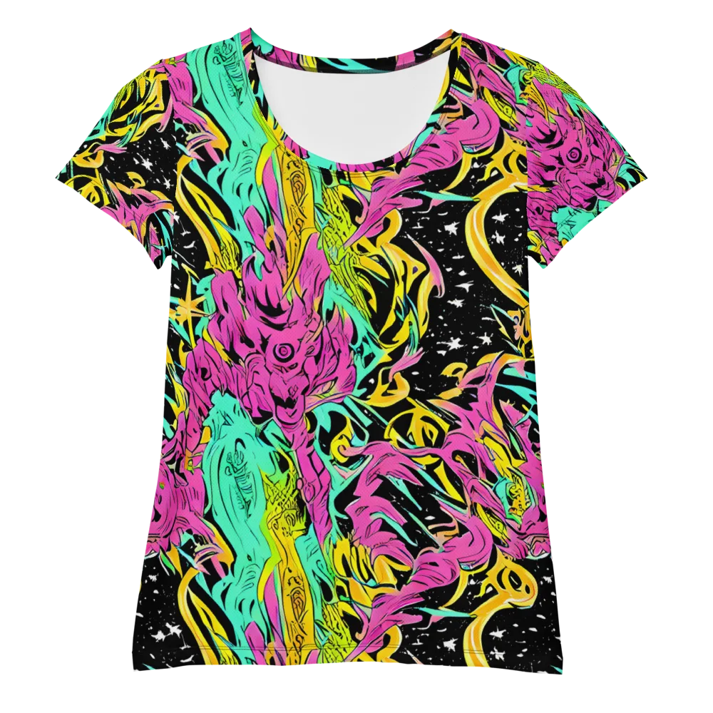 Feldstein Frenzy on Women's Athletic T-Shirt — Front