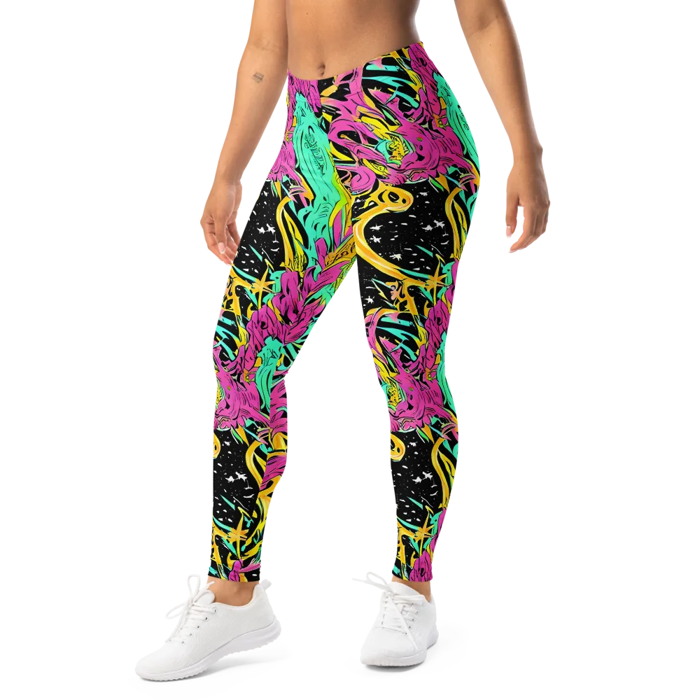 Feldstein Frenzy on Leggings — Left Front