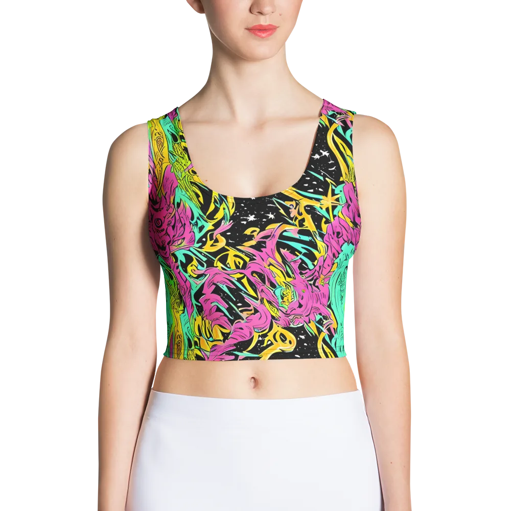 Feldstein Frenzy on Crop Top — Front