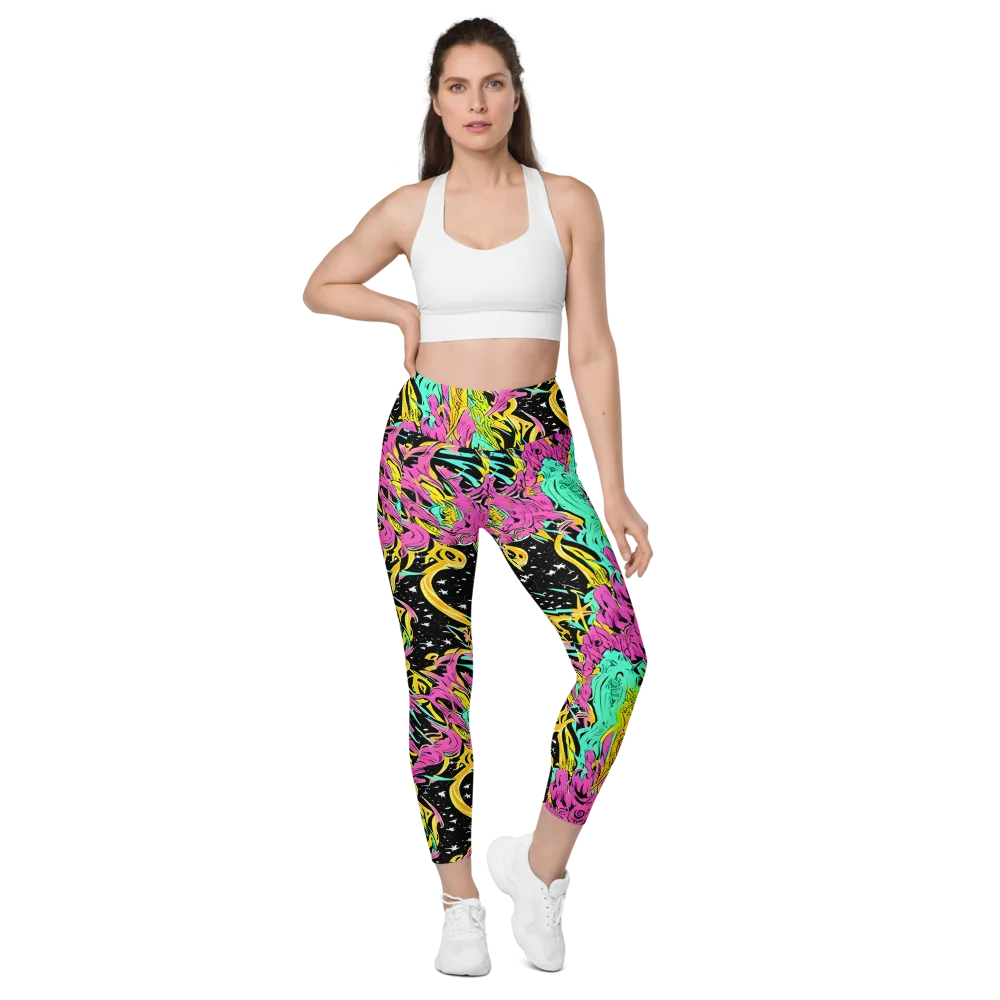 Feldstein Frenzy on Leggings with Pockets — Front