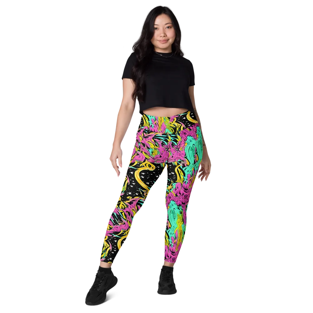 Feldstein Frenzy on Leggings with Pockets — Front