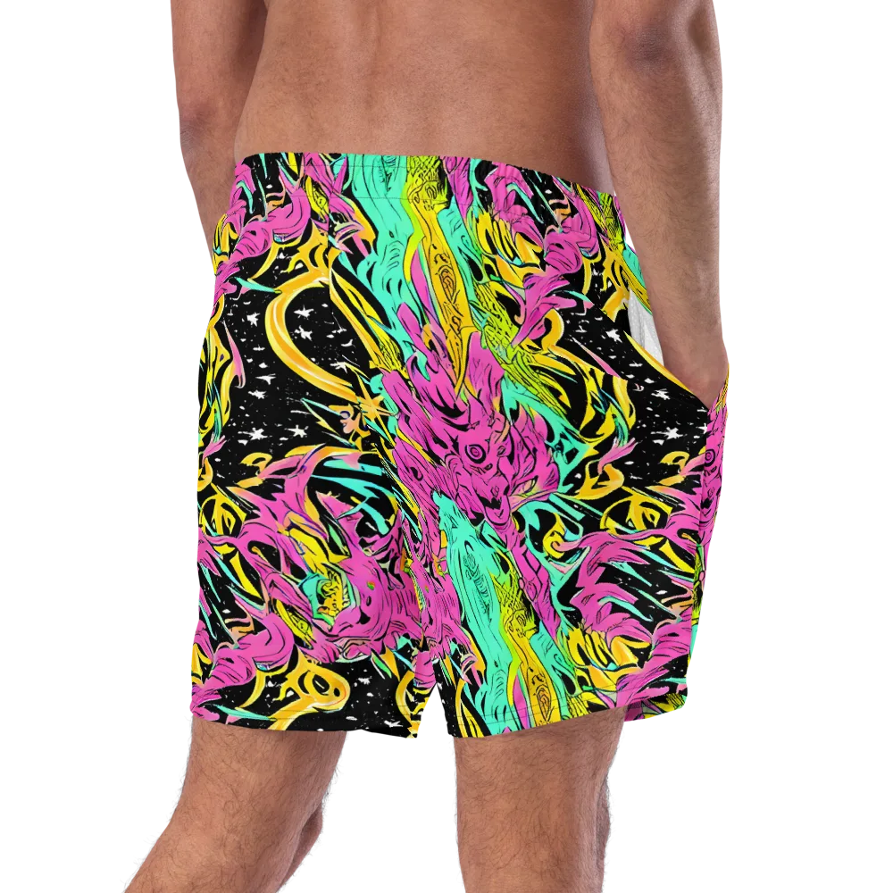 Feldstein Frenzy on Swim Trunks — Right Back