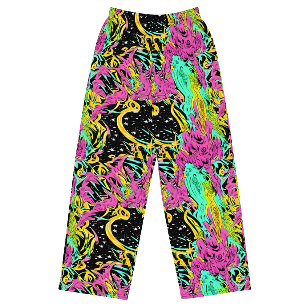 Feldstein Frenzy on Wide-Leg Pants — Front