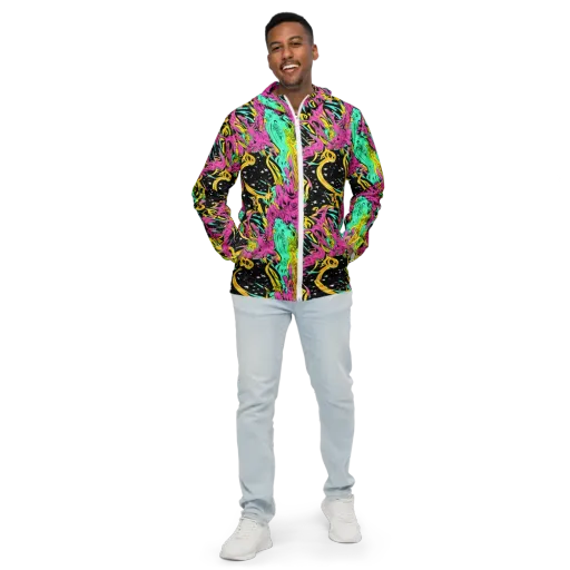 Feldstein Frenzy on a Men's Windbreaker