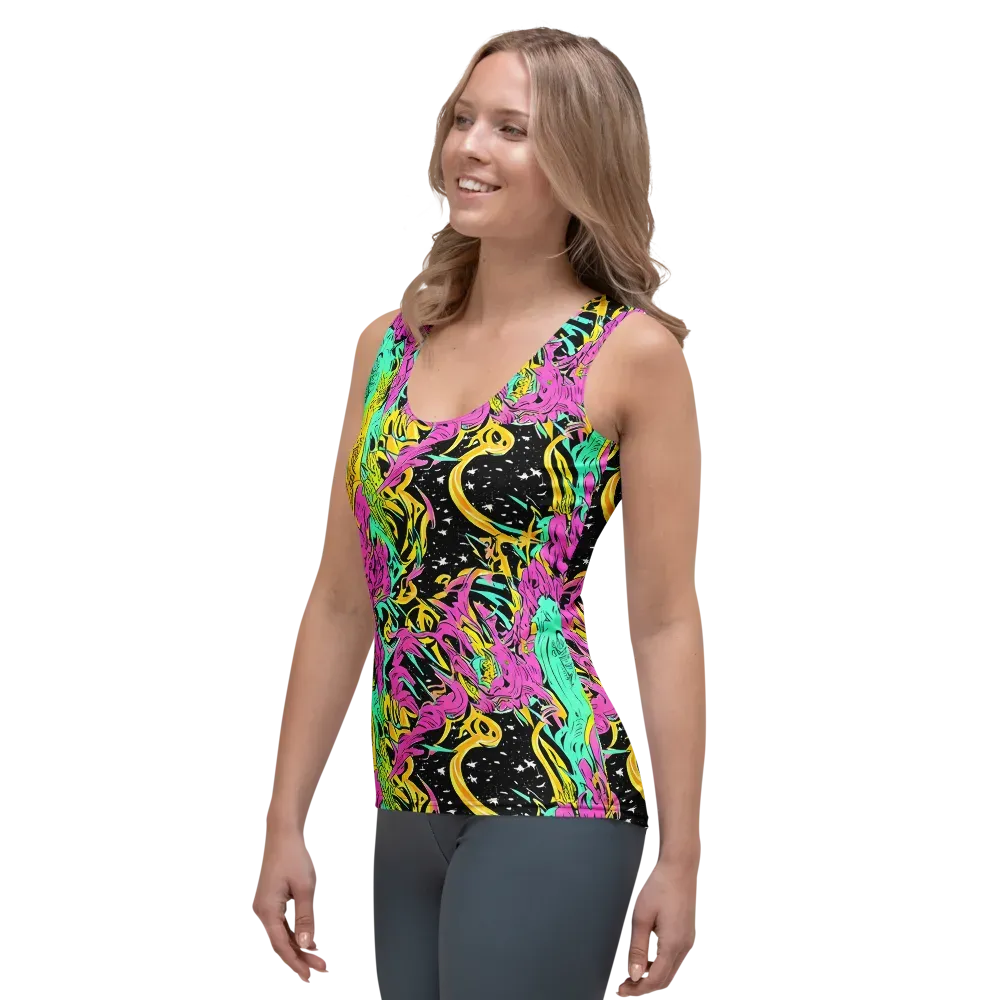 Feldstein Frenzy on Women's Tank Top — Left Front