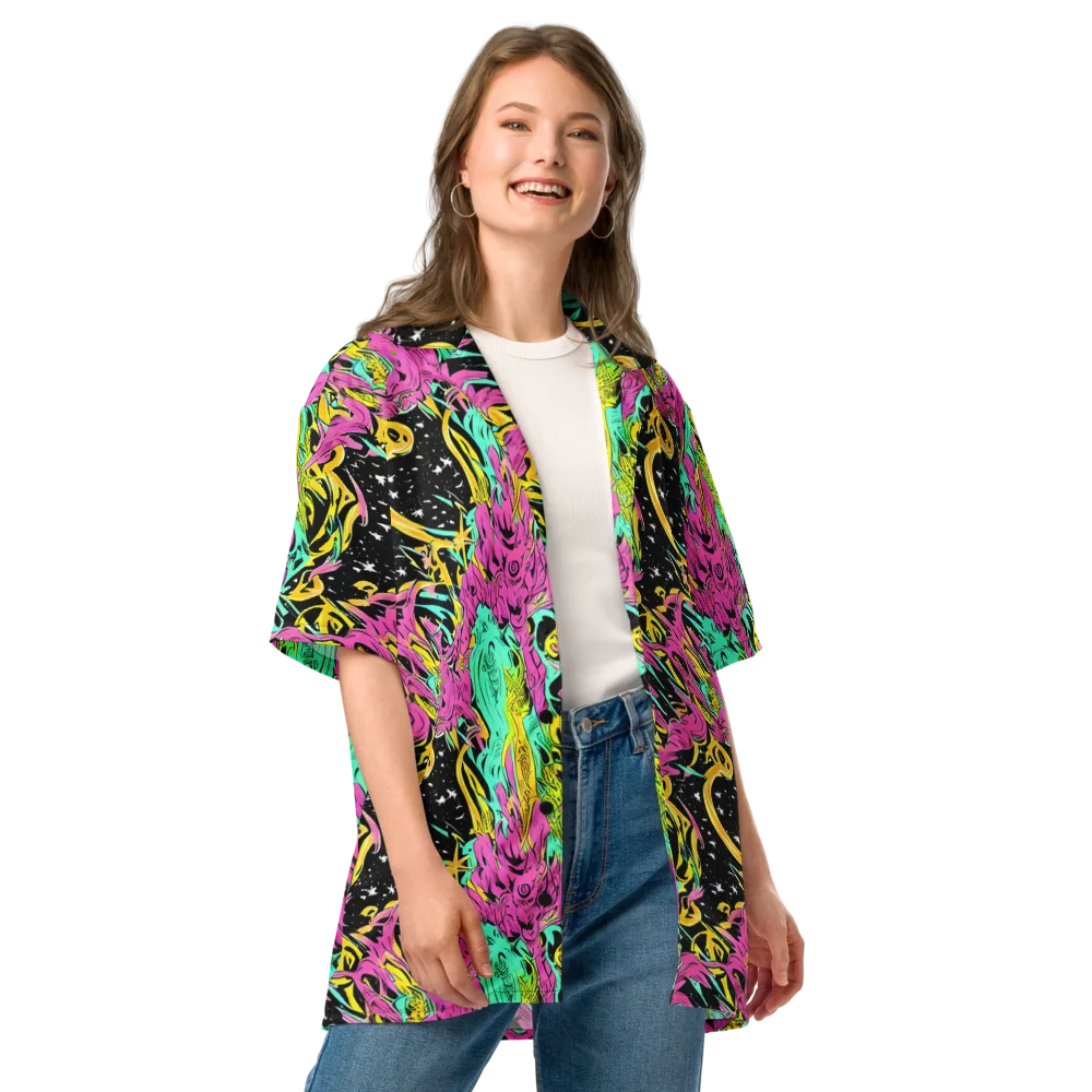 Feldstein Frenzy on Button Shirt — Front
