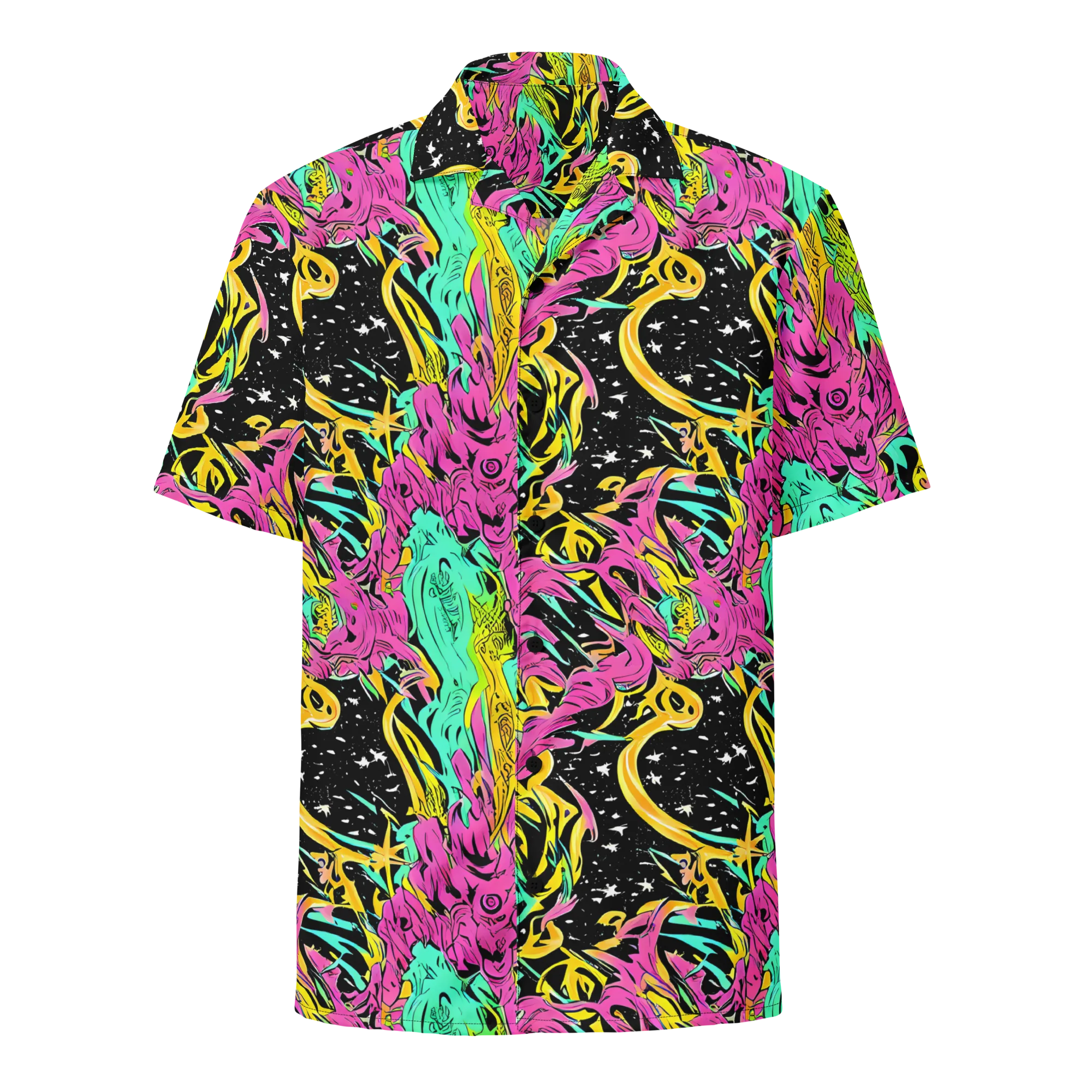 Feldstein Frenzy on Button Shirt — Front