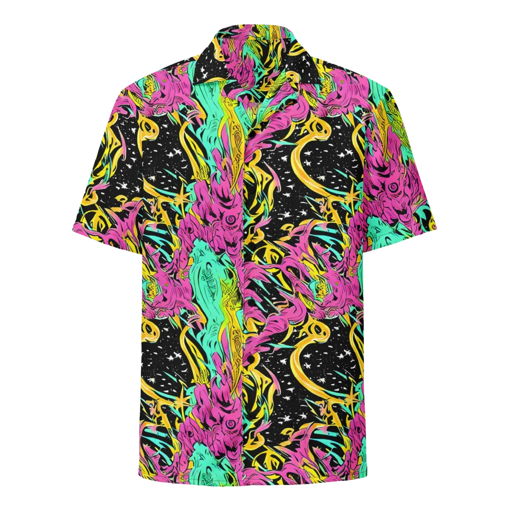 Feldstein Frenzy on Button Shirt — Front