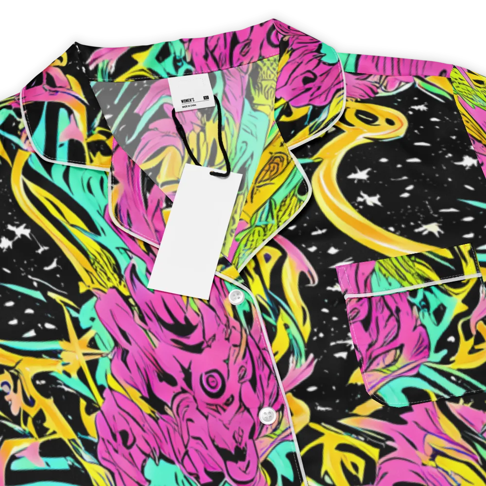 Feldstein Frenzy on Women's Short Sleeve Pajama Top — Product details