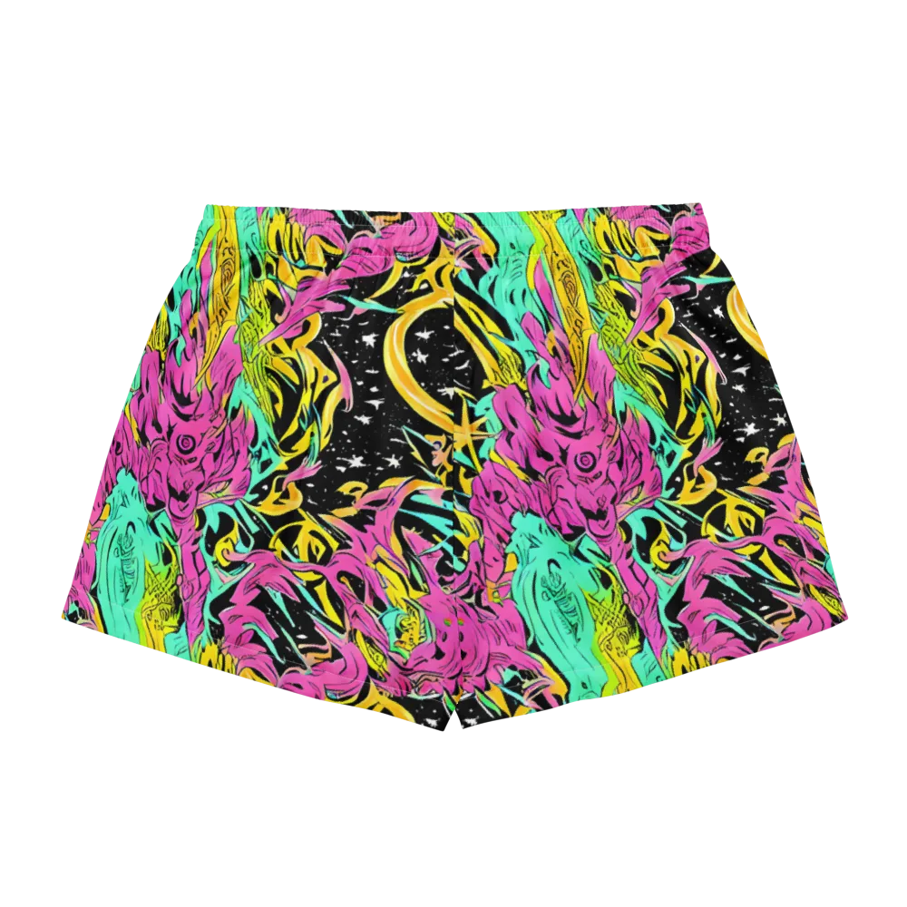 Feldstein Frenzy on Women's Pajama Shorts — Back