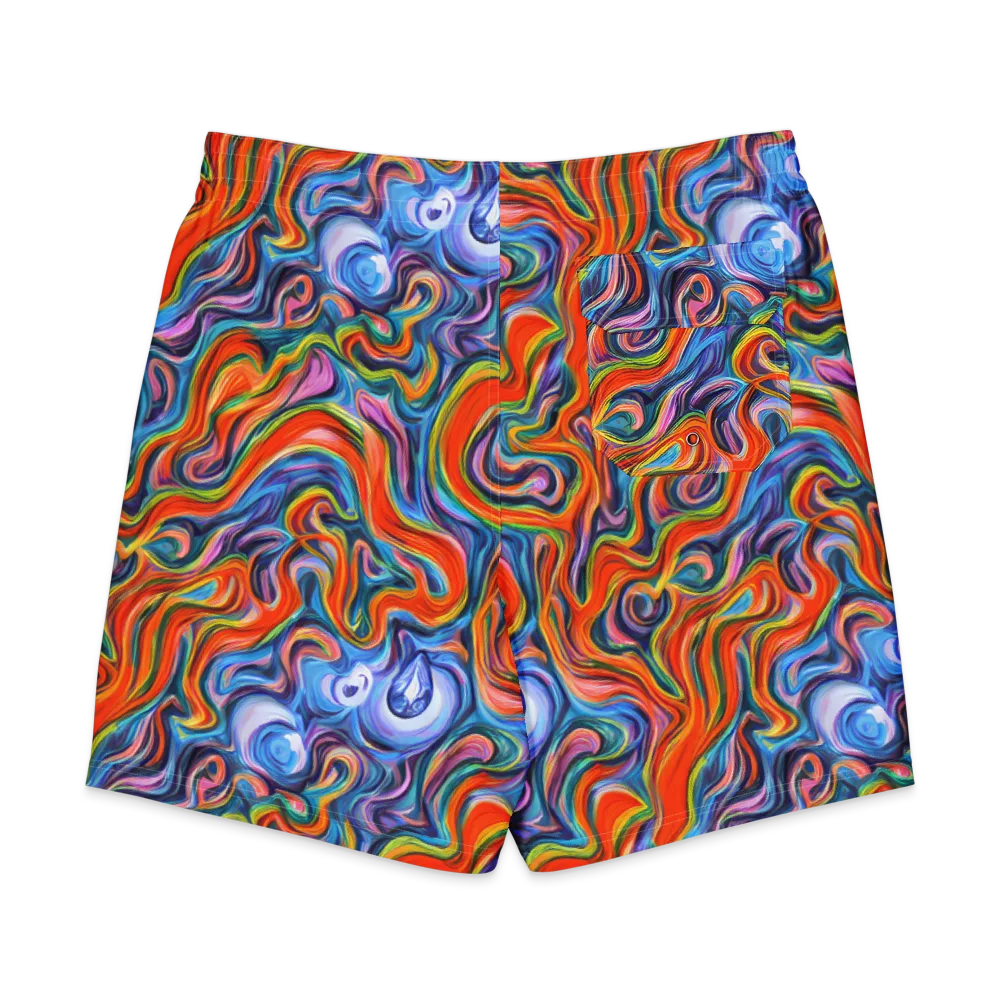 Riptide Radiance on Men's Board Shorts — Back