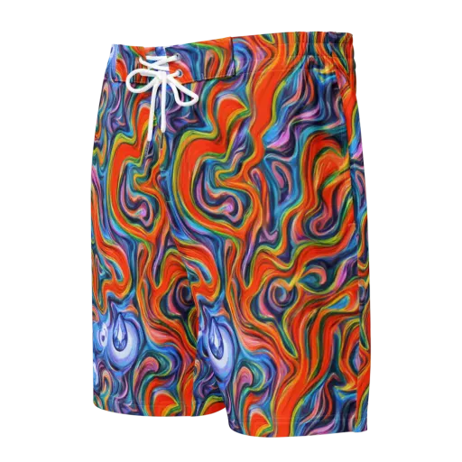 Riptide Radiance on a Men's Board Shorts