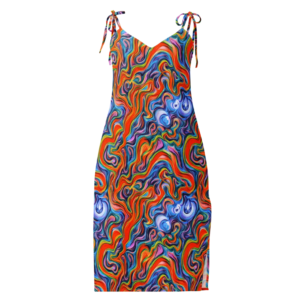 Riptide Radiance on Slip Dress — Front