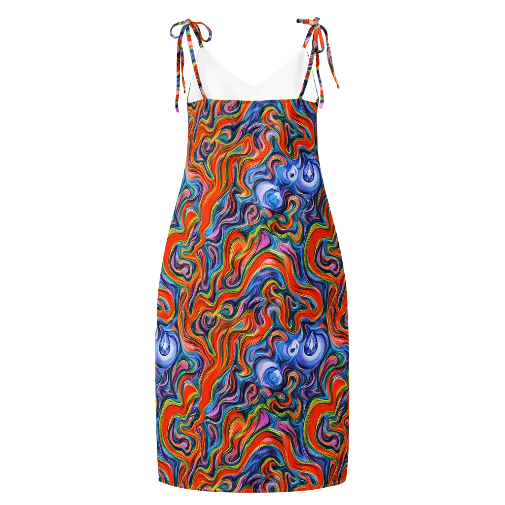Riptide Radiance on Slip Dress — Back
