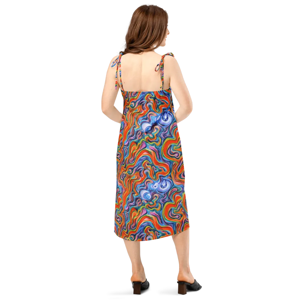 Riptide Radiance on Slip Dress — Back