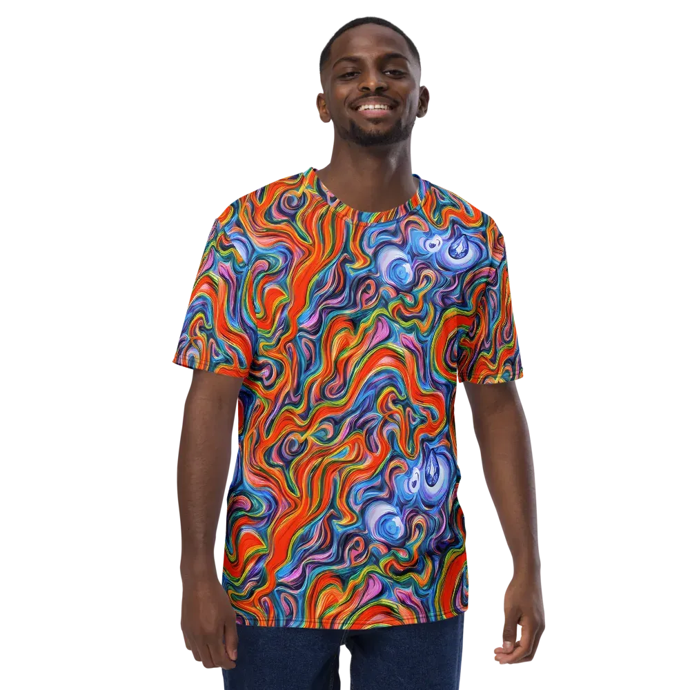 Riptide Radiance on Men's Crew Neck T-Shirt — Front