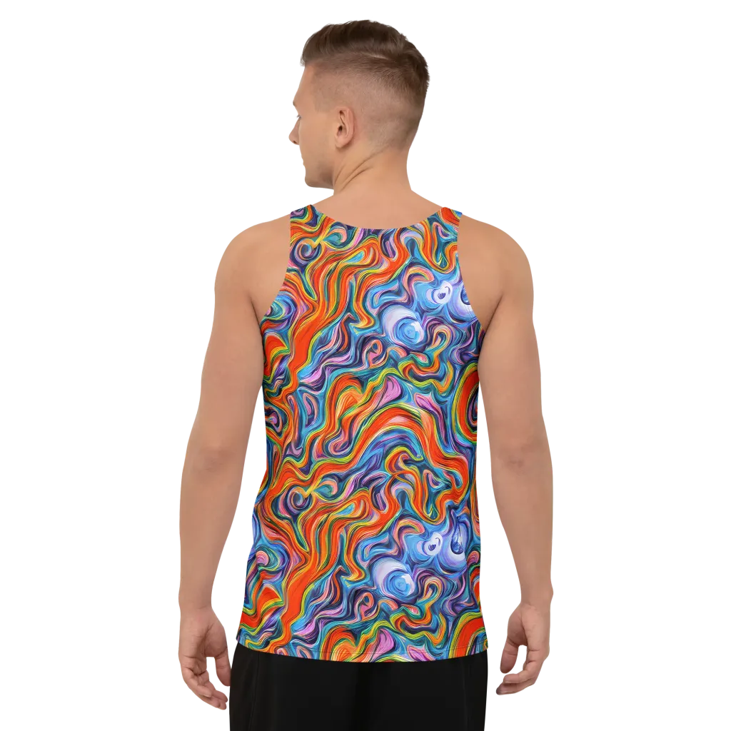 Riptide Radiance on Men's Tank Top — Back