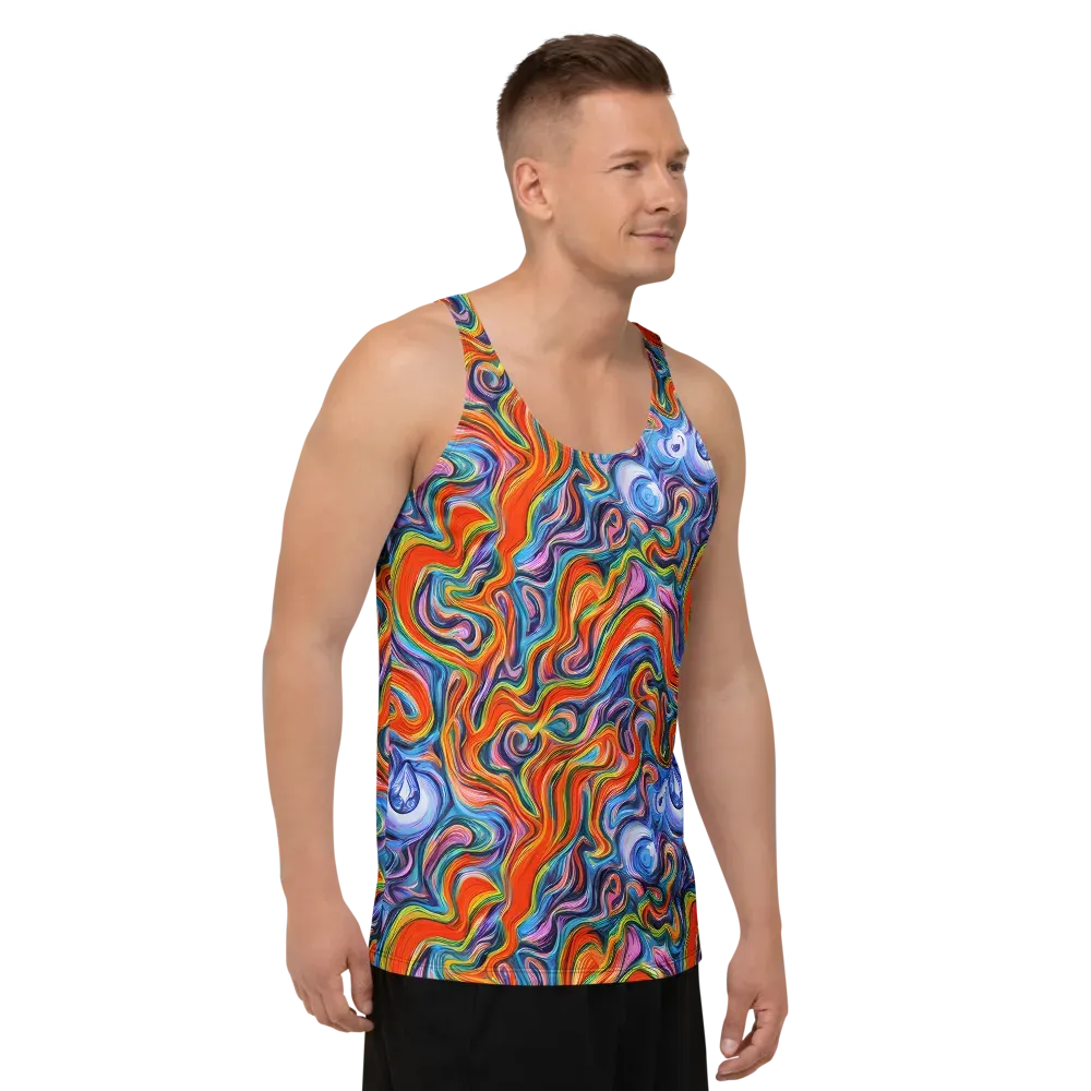 Riptide Radiance on Men's Tank Top — Right Front