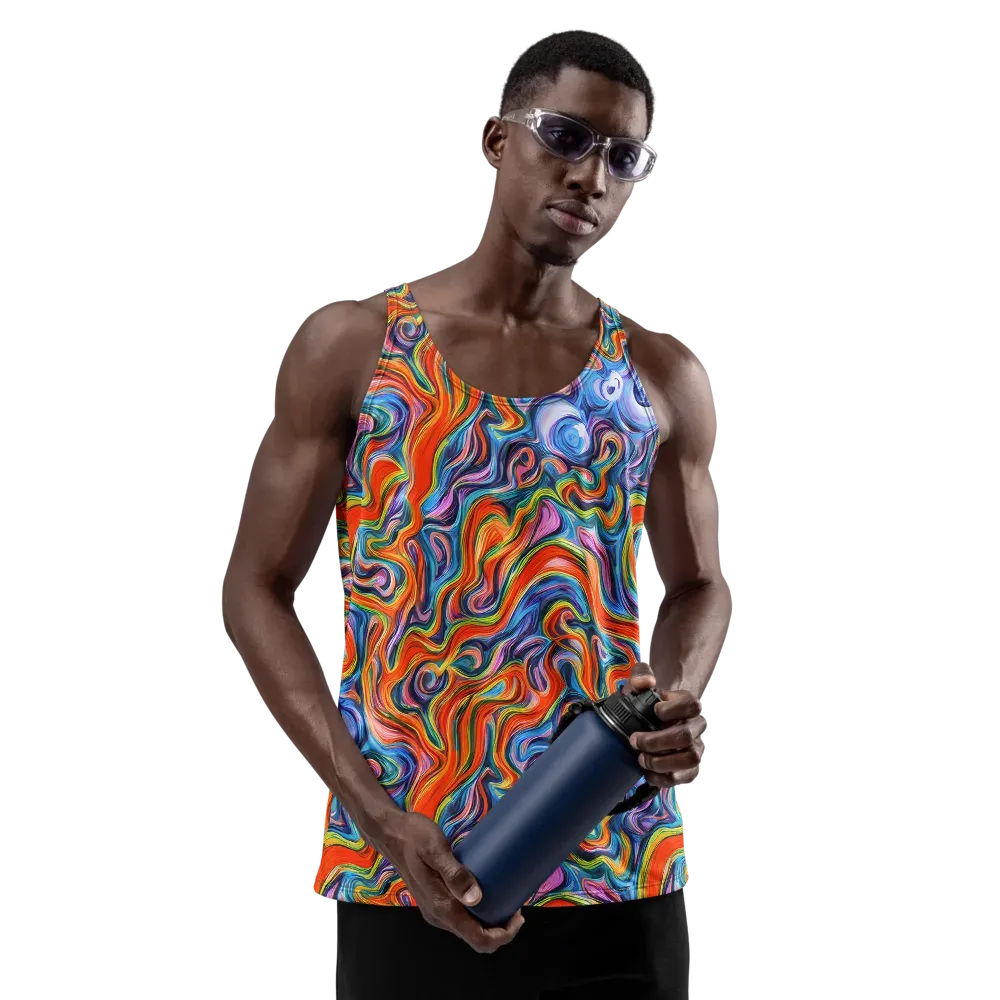 Riptide Radiance on Men's Tank Top — Front