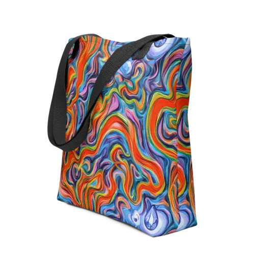 Riptide Radiance on a Tote Bag
