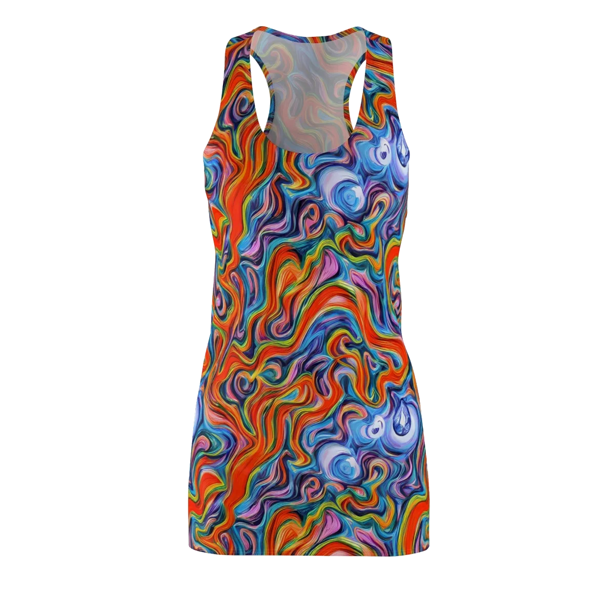 Riptide Radiance on Racerback Dress — Front