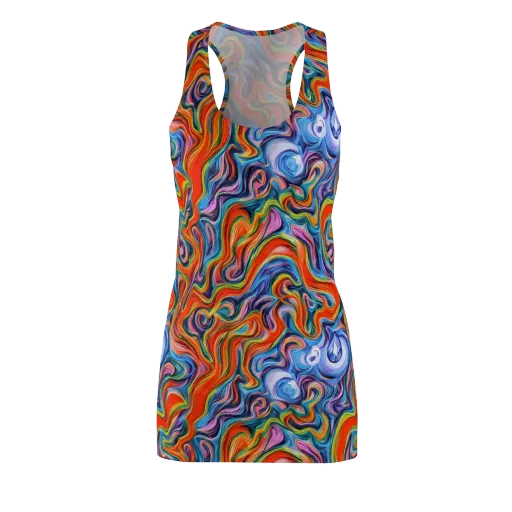 Riptide Radiance on a Racerback Dress