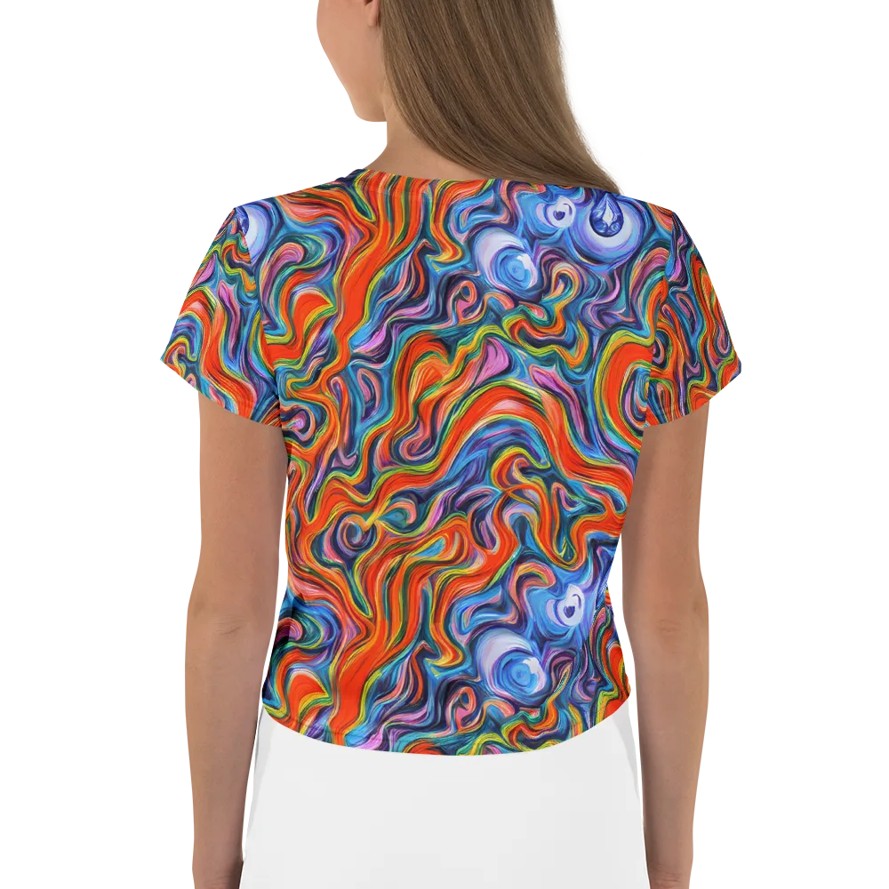 Riptide Radiance on Crop Tee — Back