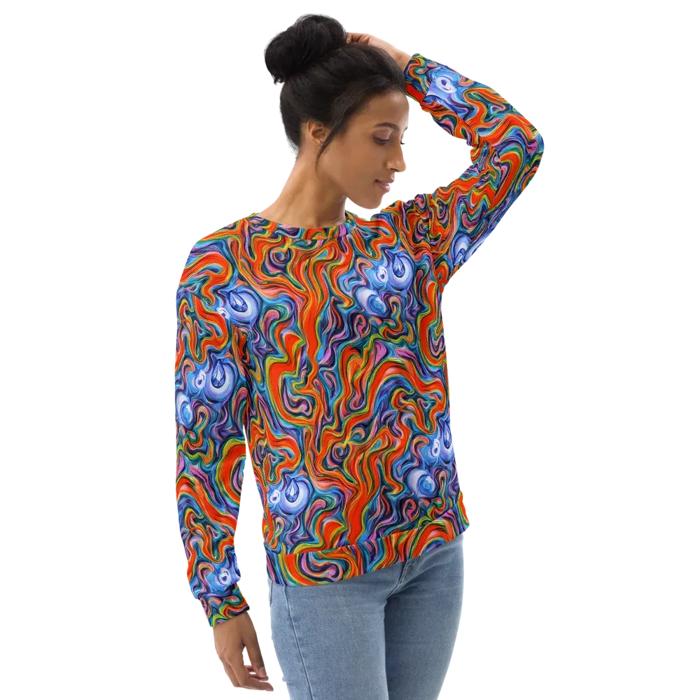 Riptide Radiance on Sweatshirt — Right Front