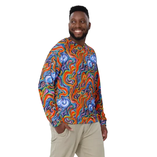 Riptide Radiance on a Sweatshirt