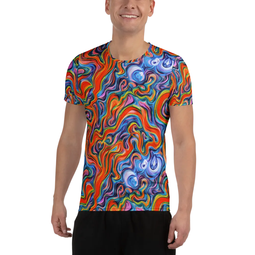 Riptide Radiance on Men's Athletic T-Shirt — Front