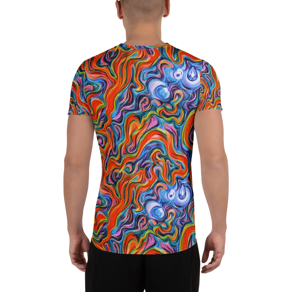 Riptide Radiance on Men's Athletic T-Shirt — Back