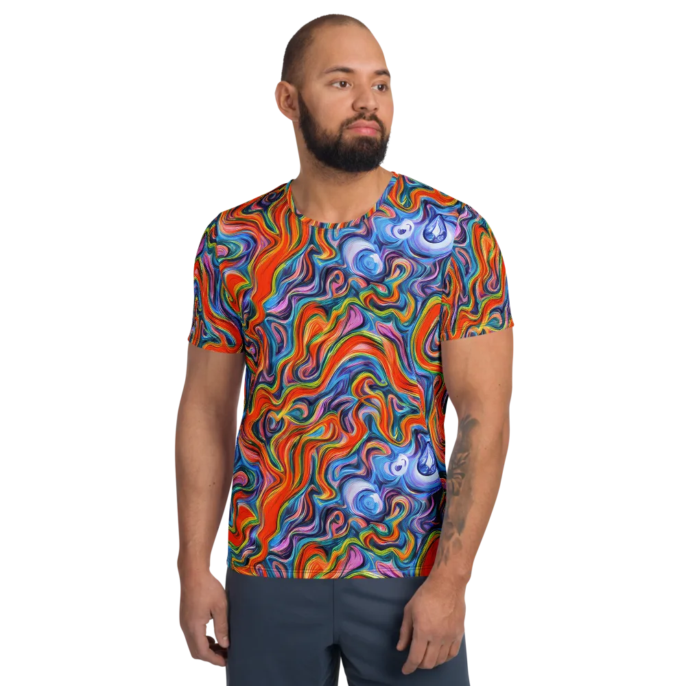 Riptide Radiance on Men's Athletic T-Shirt — Front