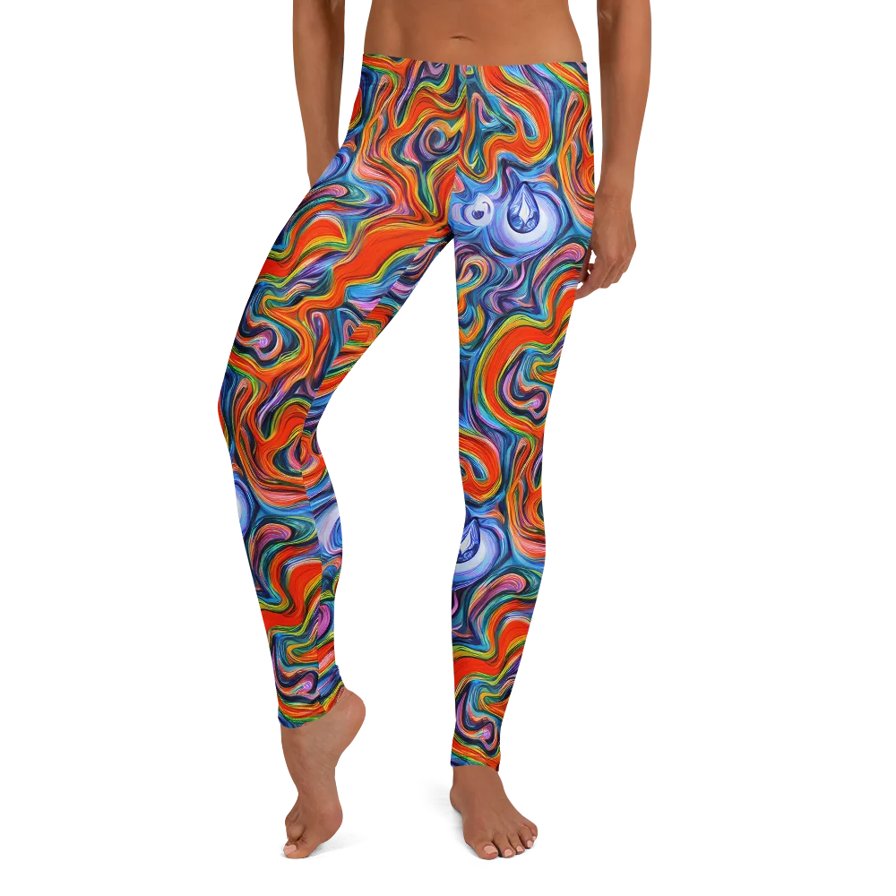 Riptide Radiance on Leggings — Front