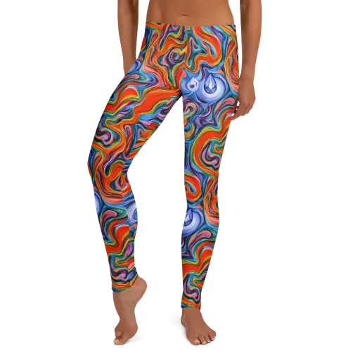 Riptide Radiance on a Leggings