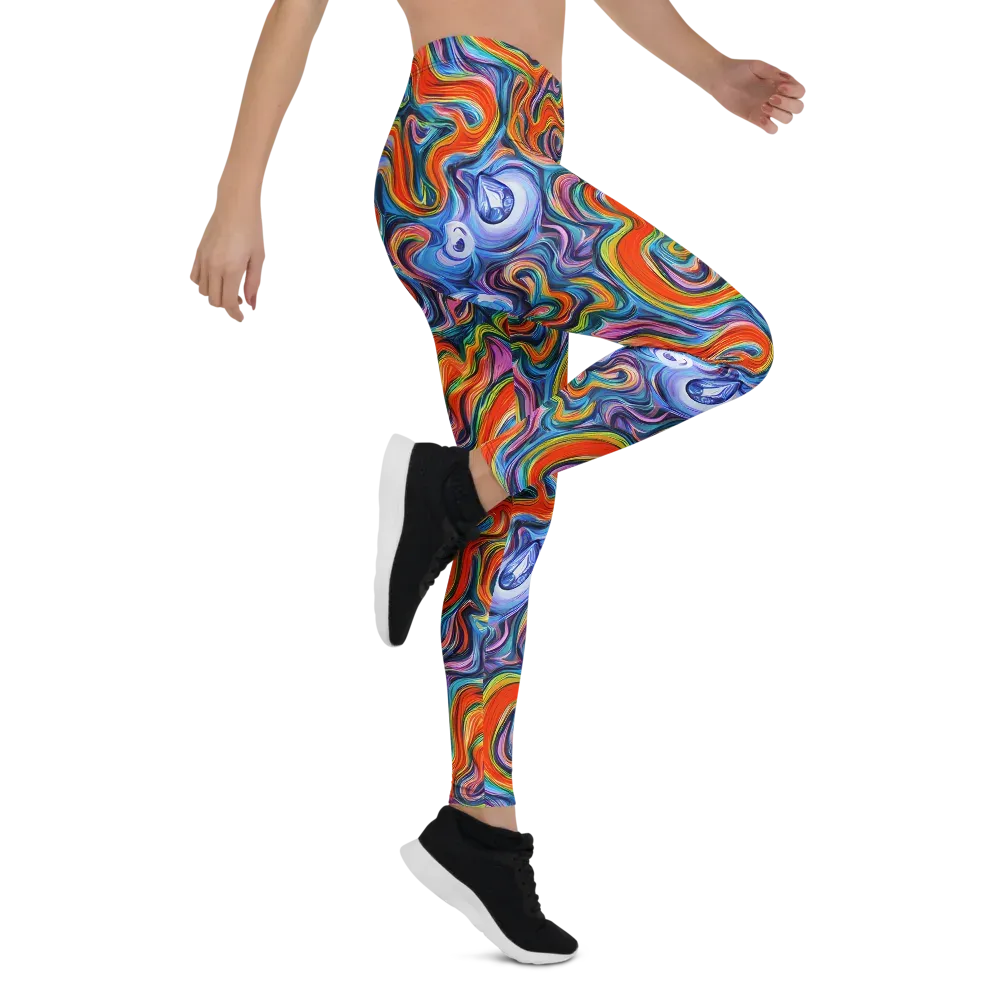 Riptide Radiance on Leggings — Right