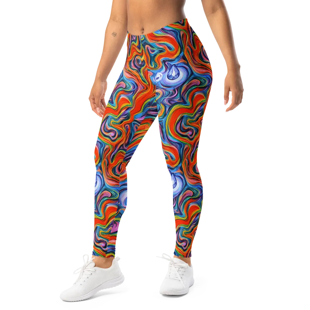 Riptide Radiance on Leggings — Left Front