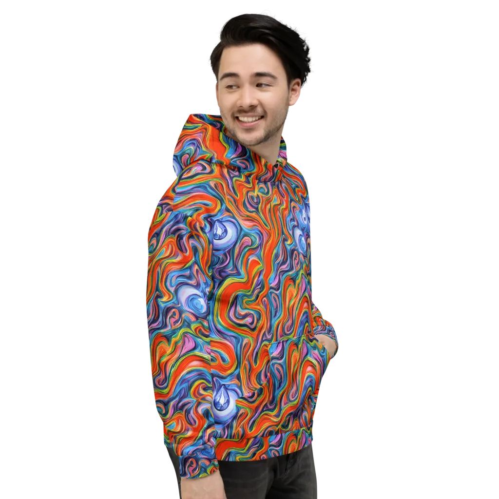 Riptide Radiance on Hoodie — Right