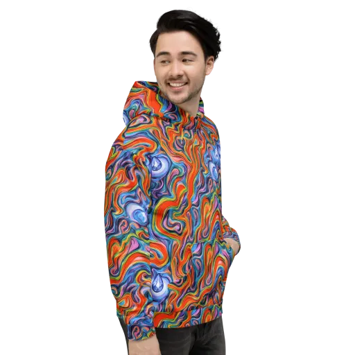 Riptide Radiance on a Hoodie