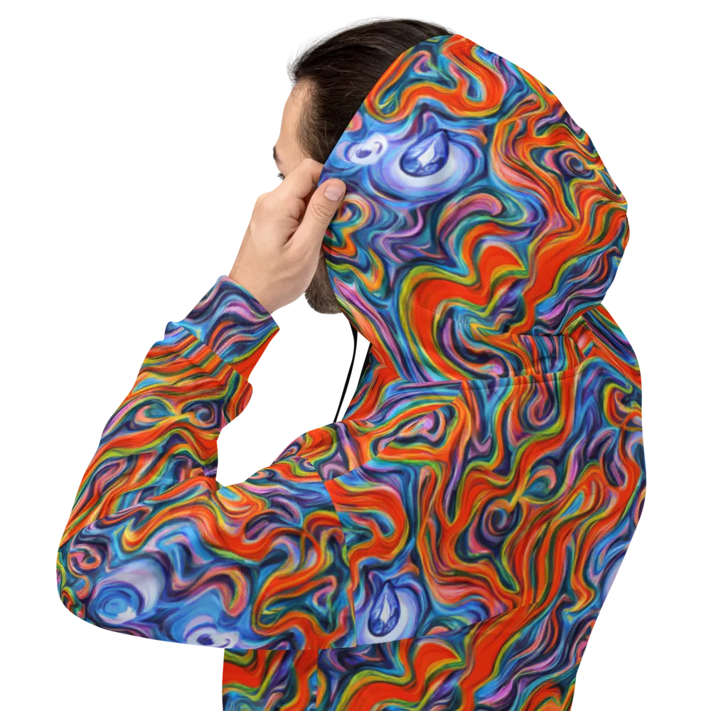 Riptide Radiance on Hoodie — Back