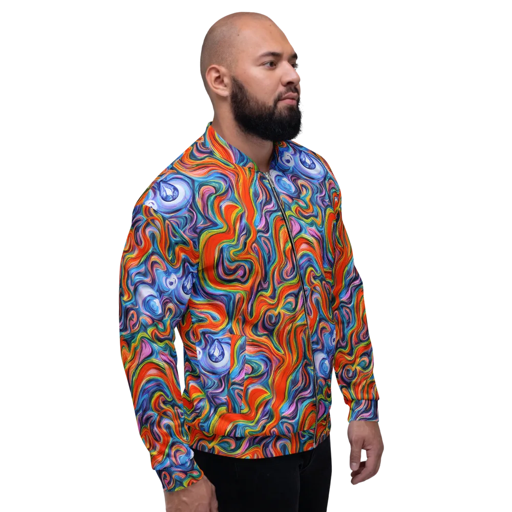 Riptide Radiance on Bomber Jacket — Right