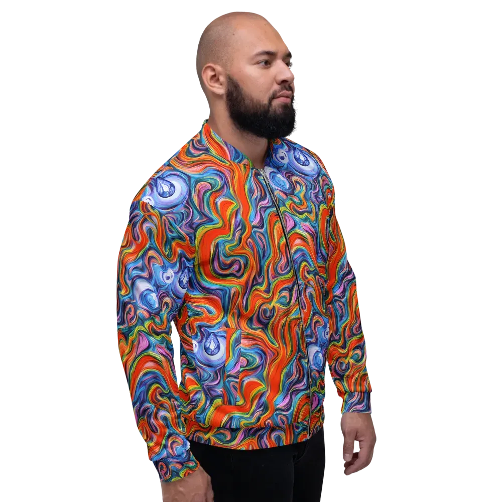 Riptide Radiance on Bomber Jacket — Right