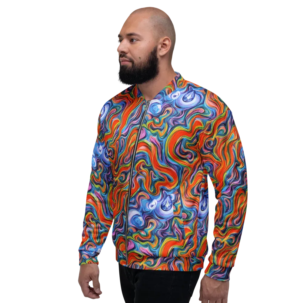 Riptide Radiance on Bomber Jacket — Left