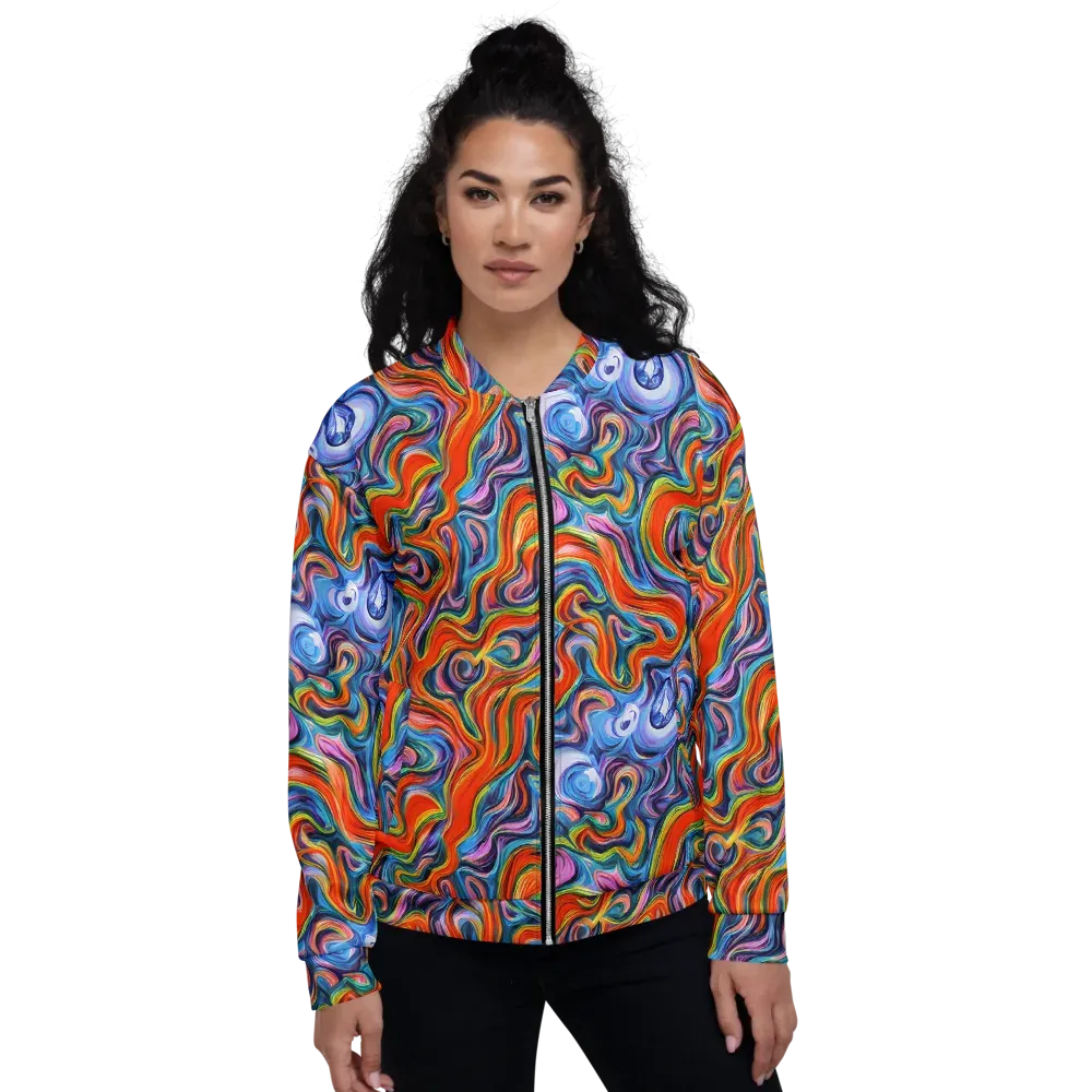 Riptide Radiance on Bomber Jacket — Front