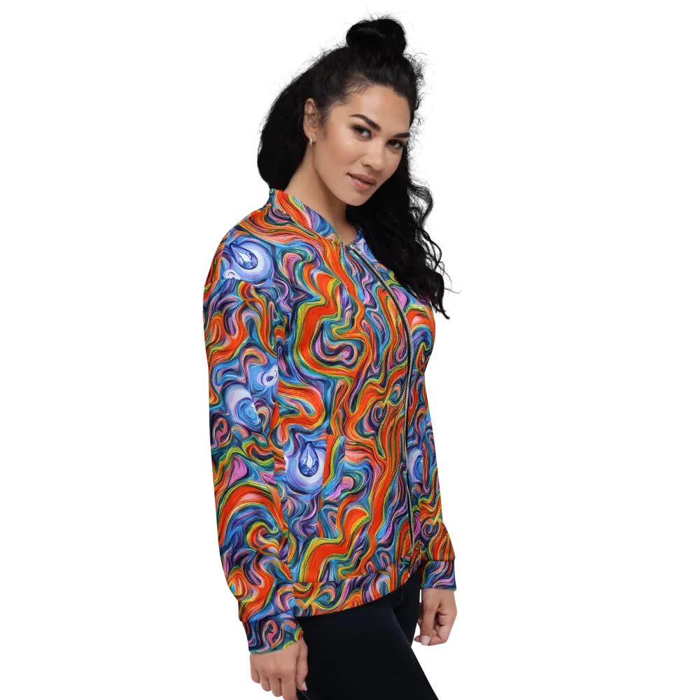 Riptide Radiance on Bomber Jacket — Right
